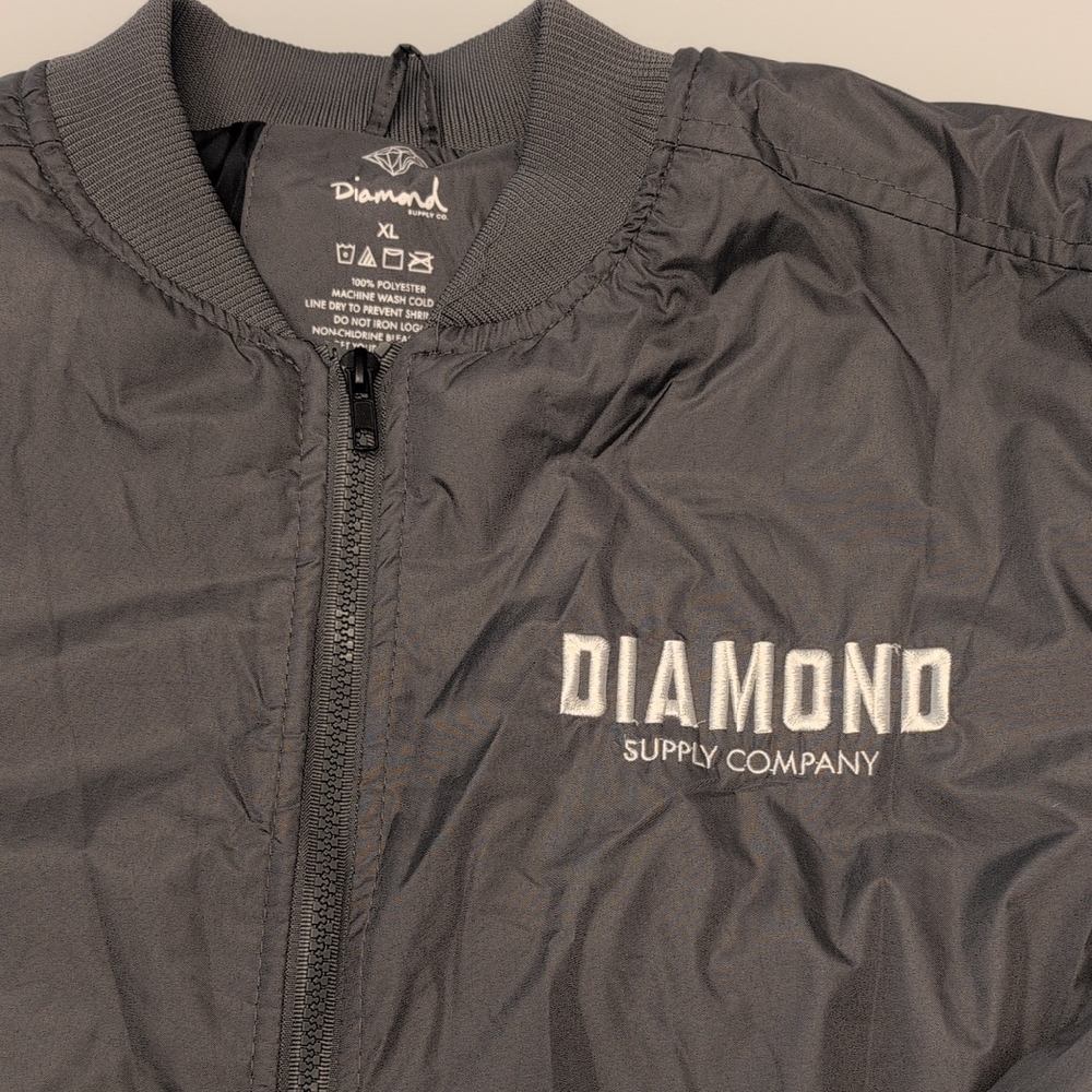 Diamond Supply Co. Charcoal Bomber Jacket - Picture 4 of 10